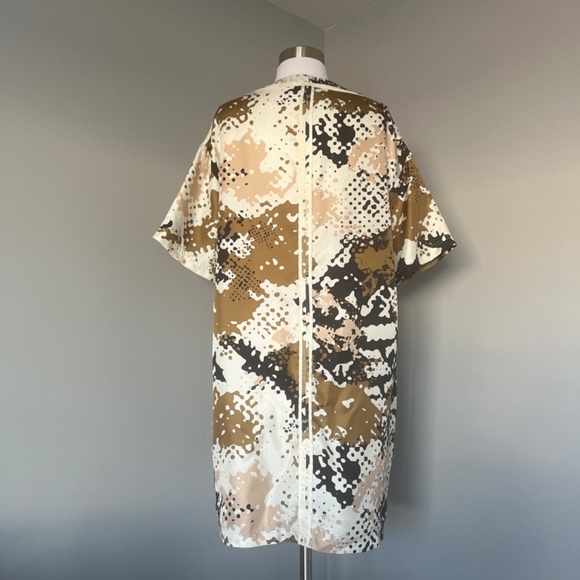 $495 rag & bone 'Chester' Camo Print 100% Silk T-Shirt Dress Small - Picture 9 of 16